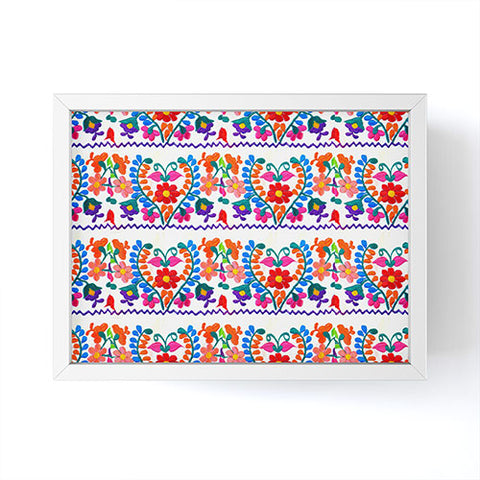 Tina Salazar Mexican Fiesta of Flowers Framed Mini Art Print