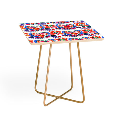 Tina Salazar Mexican Fiesta of Flowers Side Table