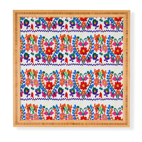 Tina Salazar Mexican Fiesta of Flowers Framed Wall Art