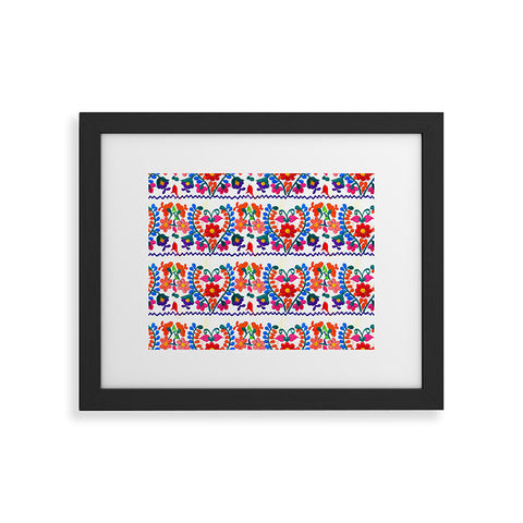 Tina Salazar Mexican Fiesta of Flowers Framed Art Print