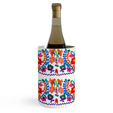Tina Salazar Mexican Fiesta of Flowers Wine Chiller