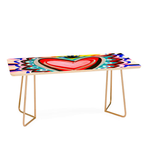 Tina Salazar Sacred Heart Pink Coffee Table