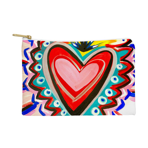 Tina Salazar Sacred Heart Pink Pouch
