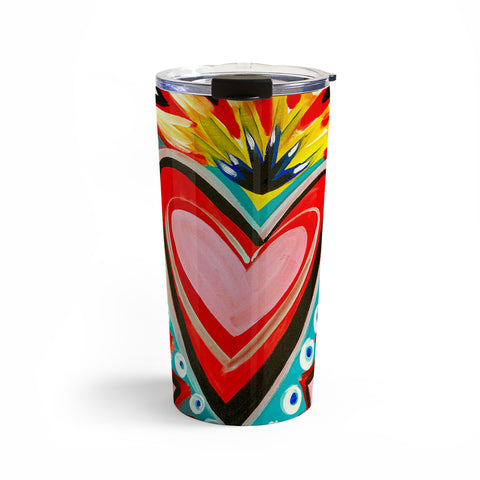 Tina Salazar Sacred Heart Pink Travel Mug