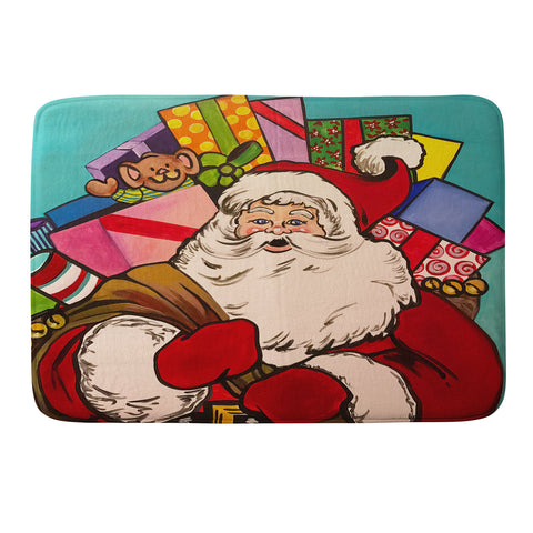 Tina Salazar SANTA CLAUS WITH BOXES Memory Foam Bath Mat
