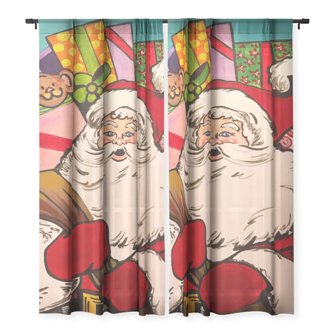 Tina Salazar SANTA CLAUS WITH BOXES Sheer Non Repeat