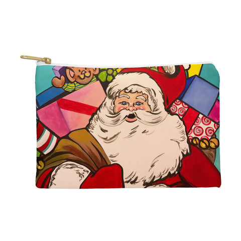 Tina Salazar SANTA CLAUS WITH BOXES Pouch