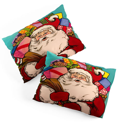Tina Salazar SANTA CLAUS WITH BOXES Pillow Shams