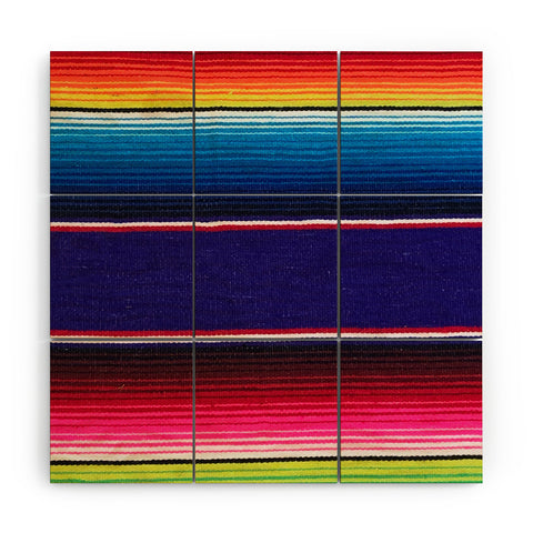 Tina Salazar Serape of Mexico Wood Wall Mural
