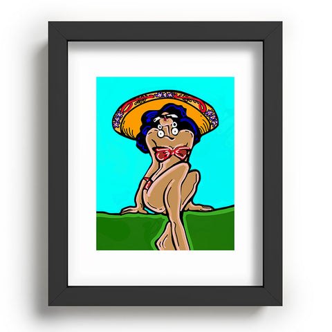 Tina Salazar Summer Time Sombrero Recessed Framing Rectangle