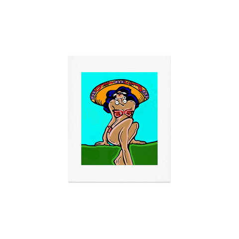 Tina Salazar Summer Time Sombrero Art Print