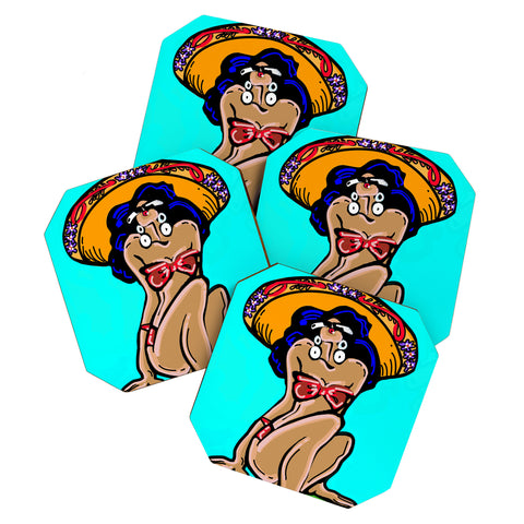 Tina Salazar Summer Time Sombrero Coaster Set