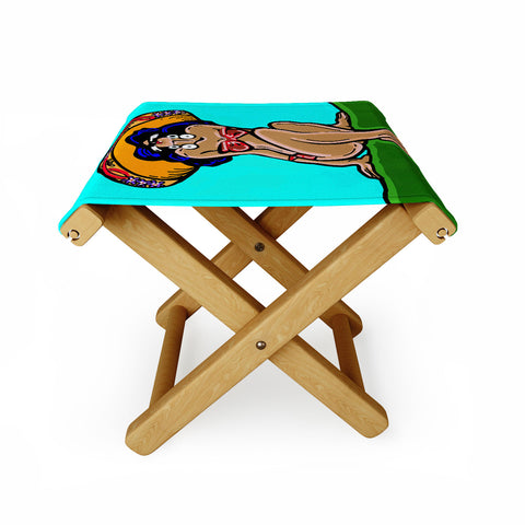 Tina Salazar Summer Time Sombrero Folding Stool