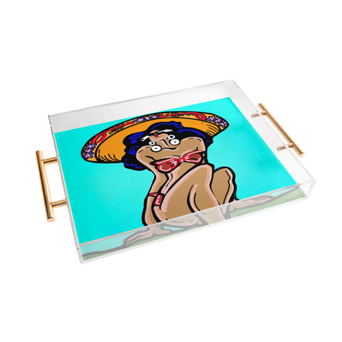 Tina Salazar Summer Time Sombrero Acrylic Tray