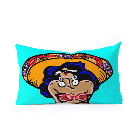 Tina Salazar Summer Time Sombrero Oblong Throw Pillow