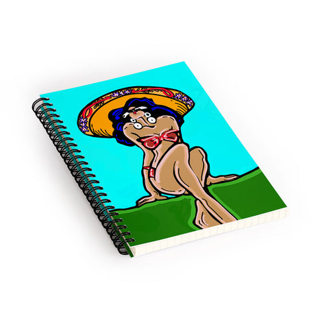 Tina Salazar Summer Time Sombrero Spiral Notebook
