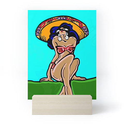 Tina Salazar Summer Time Sombrero Mini Art Print