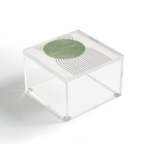 TMSbyNight Green Moon Shape Acrylic Box