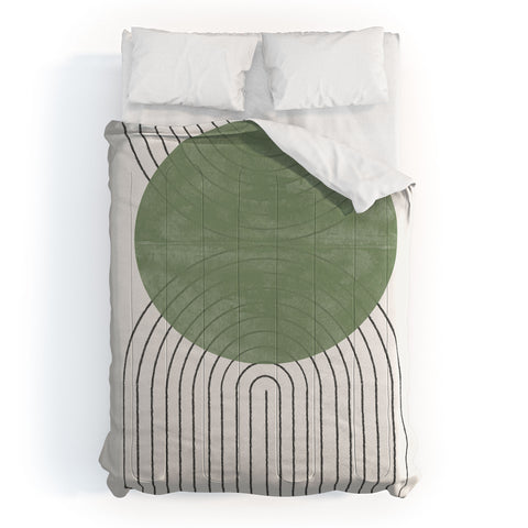 TMSbyNight Green Moon Shape Comforter