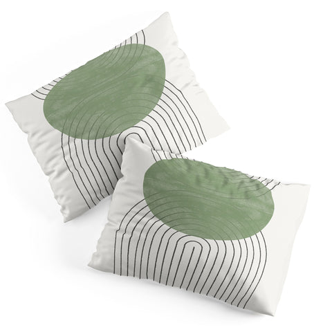 TMSbyNight Green Moon Shape Pillow Shams