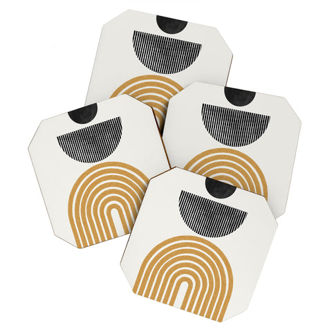 TMSbyNight Rainbow and Moon Coaster Set