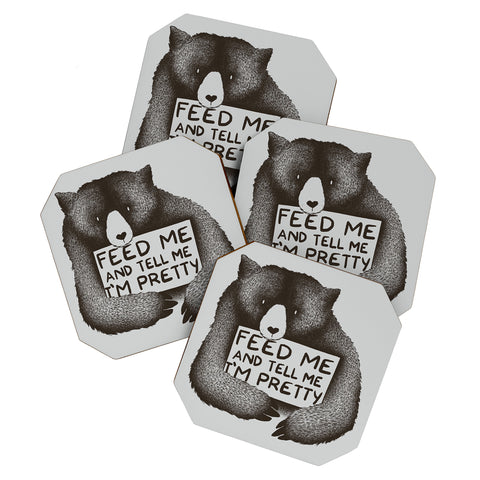 Tobe Fonseca Feed Me And Tell Me Im Pretty Coaster Set