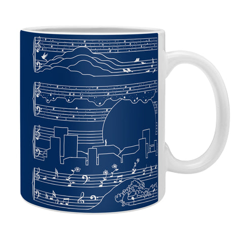 Tobe Fonseca The Moonlight Sonata Blue Coffee Mug