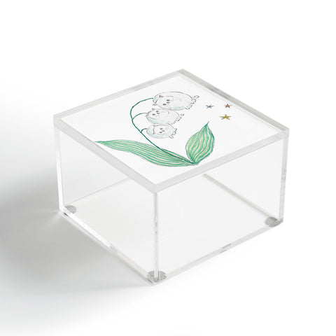 tocorocomugi Lily of the valley Cats Acrylic Box