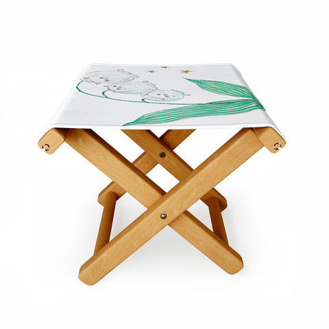 tocorocomugi Lily of the valley Cats Folding Stool