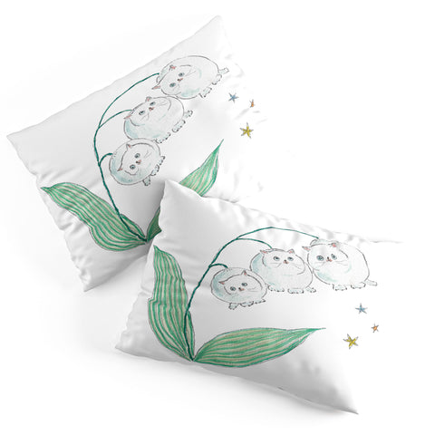 tocorocomugi Lily of the valley Cats Pillow Shams