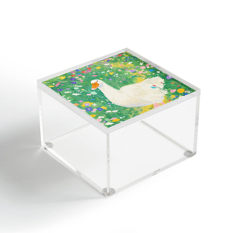 trajeado14 Goose Wildflower Cute Acrylic Box