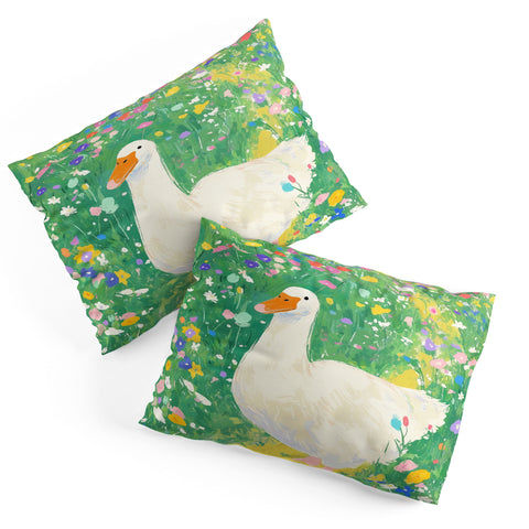 trajeado14 Goose Wildflower Cute Pillow Shams