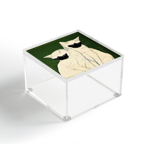 trajeado14 Siamese Cats Modern Art Acrylic Box