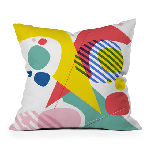 Trevor May Abstract Pop IV Outdoor Throw Pillow