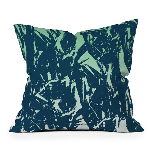 Triangle Footprint 2florec3 Outdoor Throw Pillow