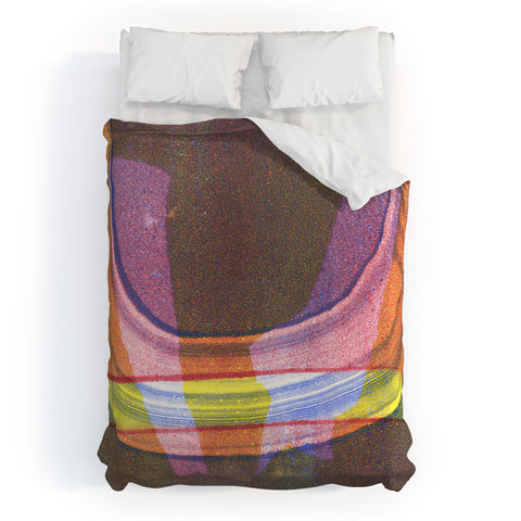 Triangle Footprint a little bit of pressure Duvet Cover