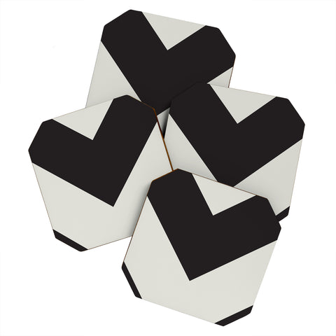 Triangle Footprint cbw2 Coaster Set