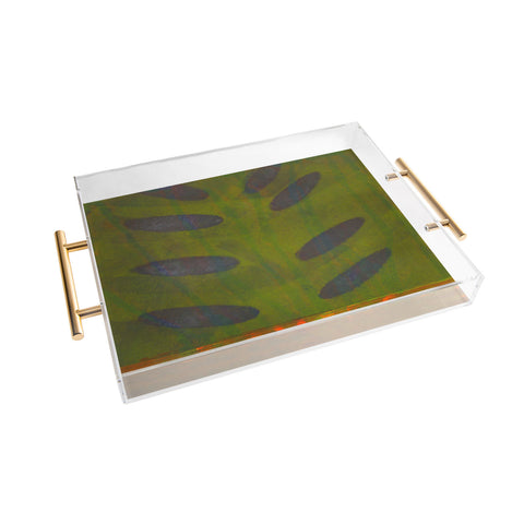 Triangle Footprint let us go Acrylic Tray