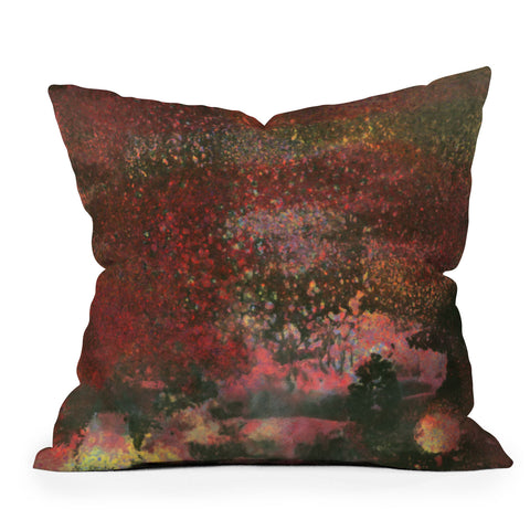 Triangle Footprint nobody is gonna move Outdoor Throw Pillow
