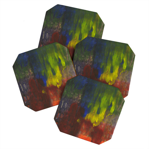 Triangle Footprint right there Coaster Set