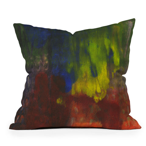 Triangle Footprint right there Outdoor Throw Pillow