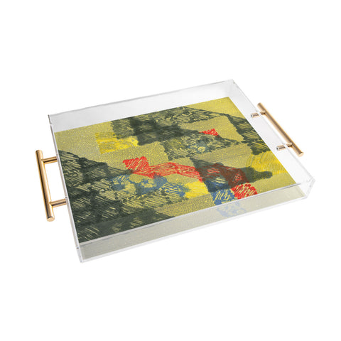 Triangle Footprint time will tell Acrylic Tray