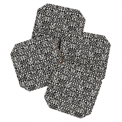 Triangle Footprint twotridiv1big Coaster Set