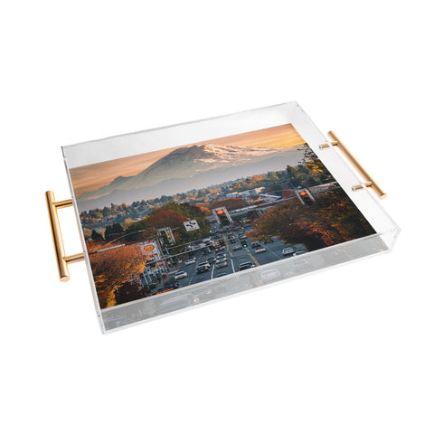 Tristan Zhou Mt Rainier Acrylic Tray