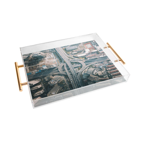 Tristan Zhou Shanghai Intersection Acrylic Tray