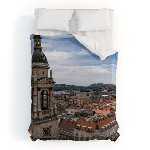 TristanVision Budapests Bell Tower Duvet Cover