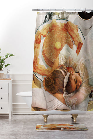 Tyler Varsell Breakfast I Shower Curtain And Mat