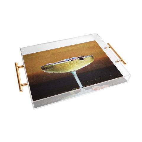 Tyler Varsell Champagne Sunset I Acrylic Tray