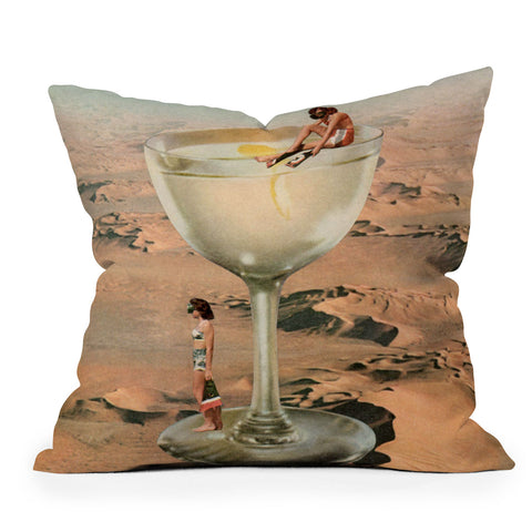 Tyler Varsell Dry Martini Outdoor Throw Pillow