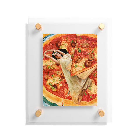 Tyler Varsell Even Bad Pizza is Good Pizza Floating Acrylic Print